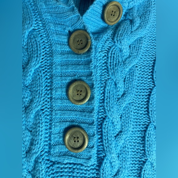 Dress Barn women’s large blue sweater hoodie - Picture 2 of 4